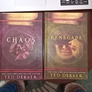 Ted Dekker Hardcover Pair of TheLost Books #3 & #4 Renegade & Chaos